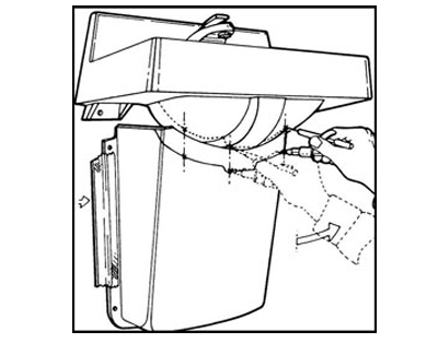 Suicide Resistant Standard Trap Cover installation